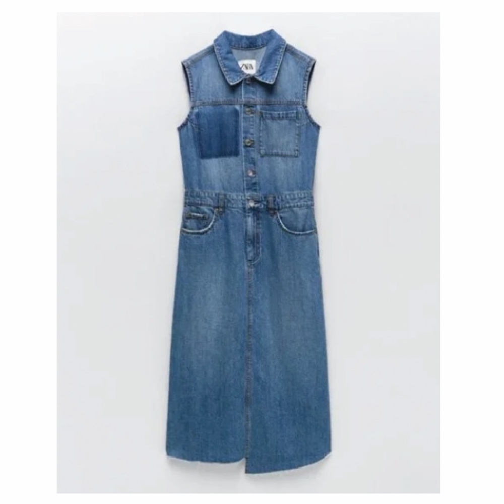 NWT. Zara Danielle Denim dress